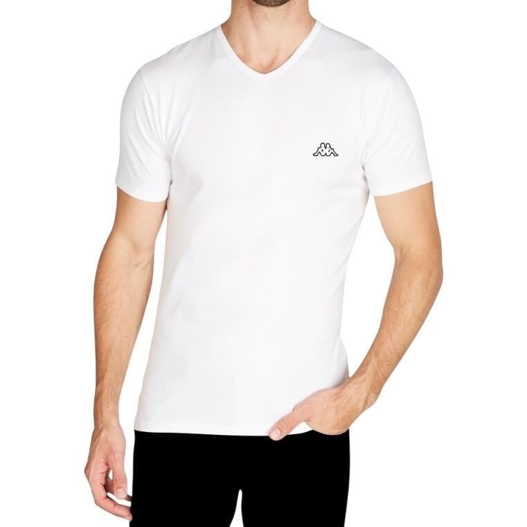 Футболка Kappa T-SHIRT MEZZA MANICA SCOLLO V K1311 Bianco XL Белый (57372-53) Футболка Kappa T-SHIRT MEZZA MANICA SCOLLO V K1311 Bianco XL Белый (57372-53)