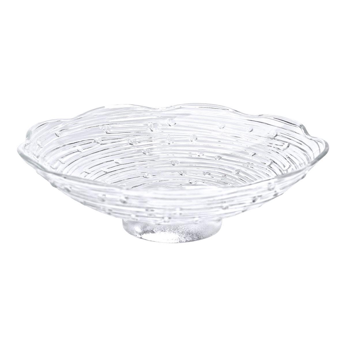 Фруктовница стеклянная Листья лотоса Ø23 см (HP-YH-12) - фото 3