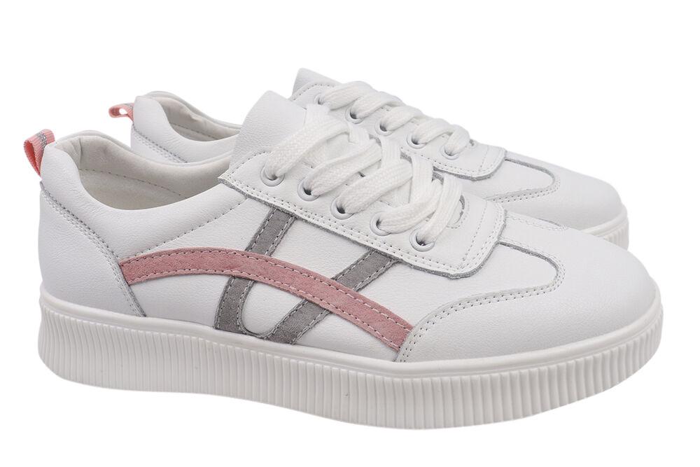 Кеды женские Li Fexpert из кожи Белый (677-21DTC 39)