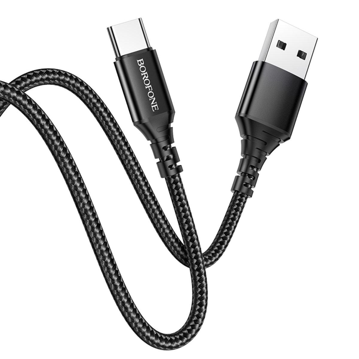 Кабель Borofone BX54 Ultra bright USB to Type-C 1 м Black(BX54CB)