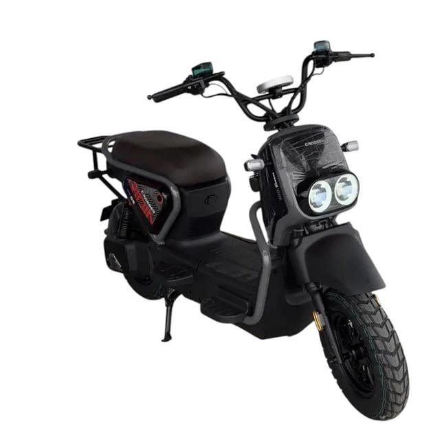 Электроскутер двухместный Crosser CR4 1200W 72V/25Ah 60-65 км/ч Черный (09019)
