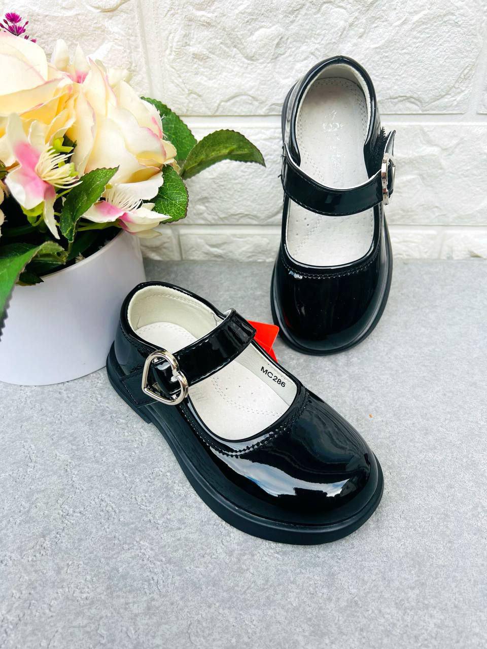 Туфли для девочки Apawwa 1632 р. 25 15,5 см Черный (1632)