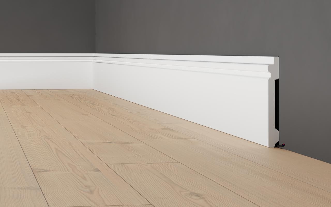 Плінтус дюрополімерний підлоговий BF-02 100х12х2400 мм