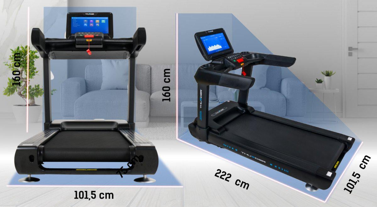 Бігова доріжка електрична Thunder ZION-TFT-BLACK (407490) - фото 3 Бігова доріжка електрична Thunder ZION-TFT-BLACK (407490) - фото 3