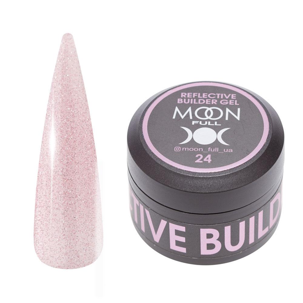 Гель для наращивания световозвращающий Moon Full Reflective Builder Gel №24 30 мл