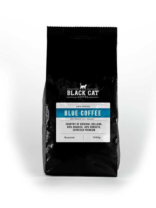 Кофе зерновой Black Cat Blue 60% арабики 40% робусти 1 кг