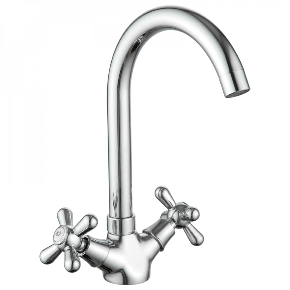 Змішувач для кухні MIXXUS DOMINOx MI1585 двовентильний Хром (129542)