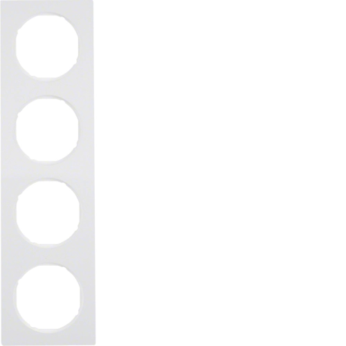 Рамка Berker R.3 чотиримісна Полярна білизна (10142289)