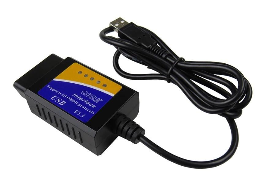 Диагностический OBD2 сканер ELM327 v1.5 USB с чипом PIC18F25K80 - фото 2 Диагностический OBD2 сканер ELM327 v1.5 USB с чипом PIC18F25K80 - фото 2