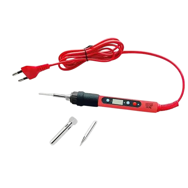 Паяльник с регулировкой температуры и экраном дисплеем смена жал 80 W