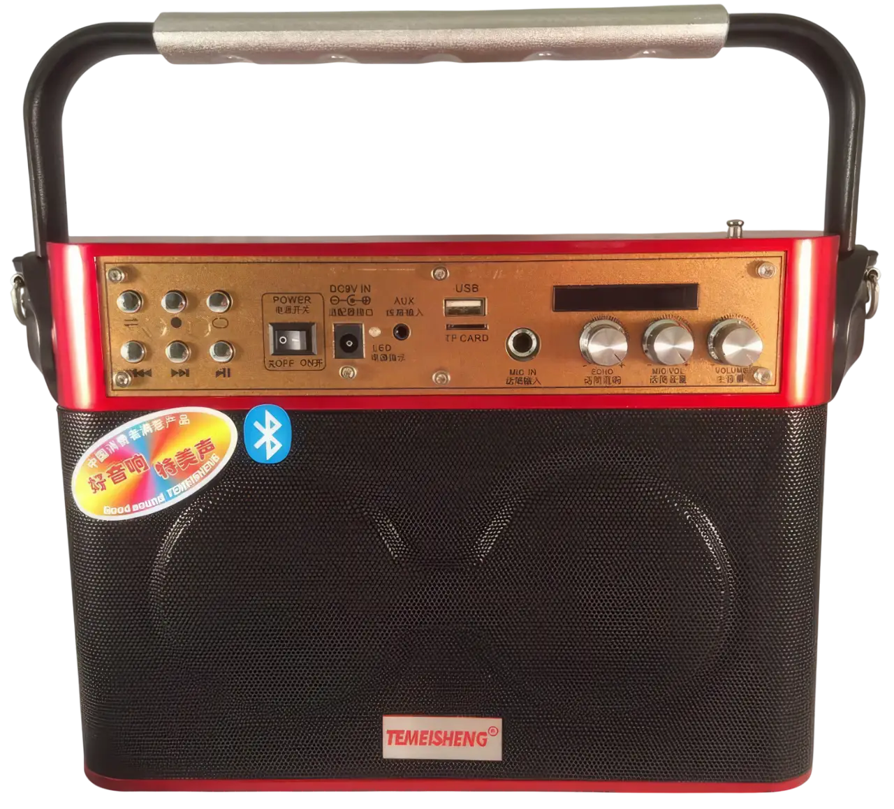 Портативна колонка Temeisheng A4-2 з пультом/FM радіо та підтримкою флеш-карт