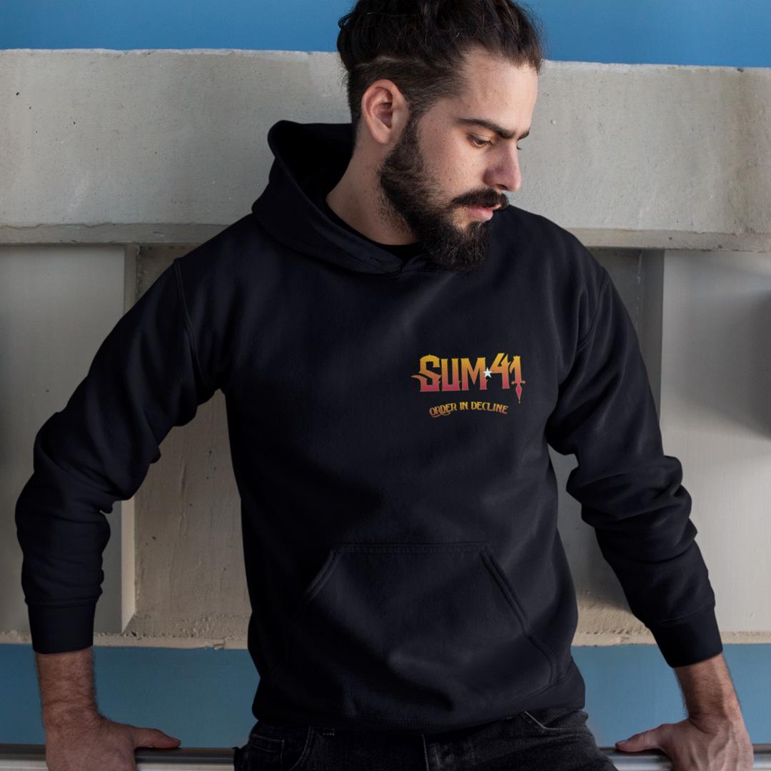 Худи флисовый унисекс Sum 41 Order In Decline 2019 2XL Черный (00000004643)