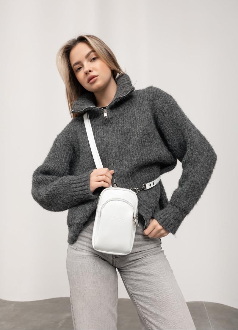 Женская сумка Sambag Modena 19х11х3 см Белый (96193008)