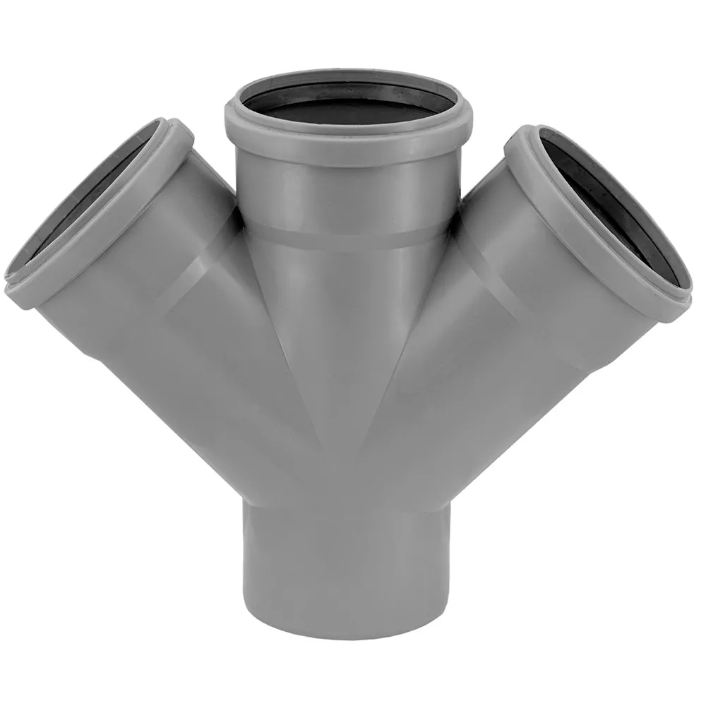 Крестовина канализационная СВК-Альянс 45° 110х110х110 мм