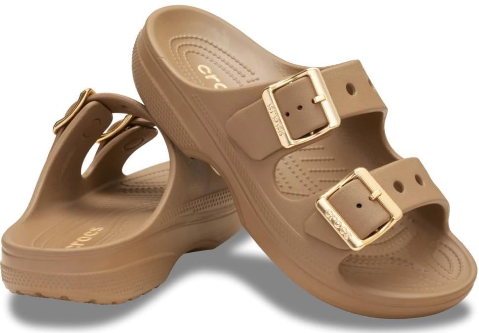 Сандалії жіночі Crocs Saturday Metallic Buckle Sandal Sepia р. 37-38 Коричневий (26542)