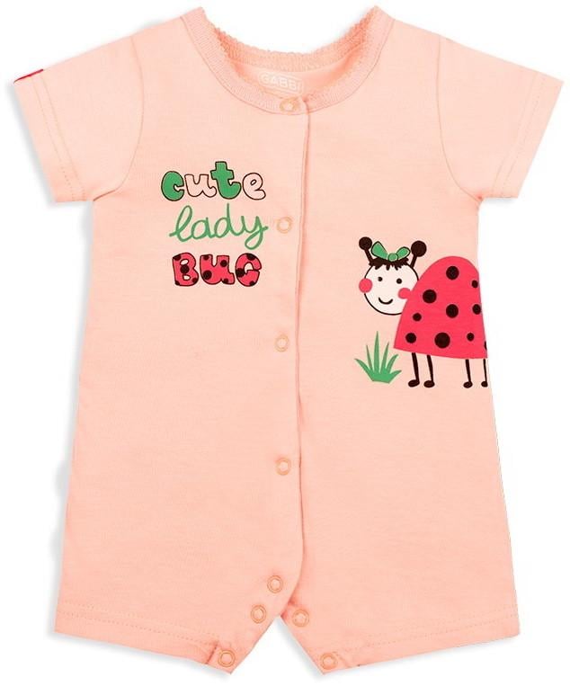 Песочник детский хлопковый для девочки Gabbi PS-20-12 Обаяшка 62 см Персиковый (12077)