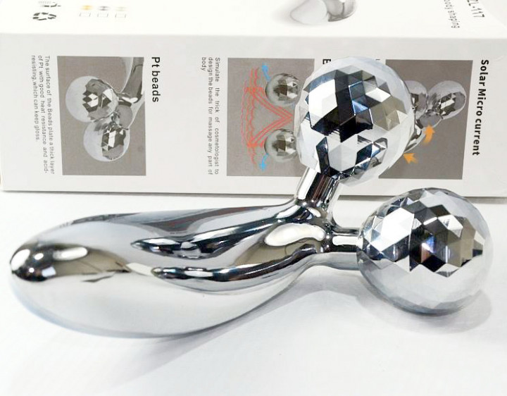 Массажер для лица и тела LBJ-206 3D massager серебристый - фото 2