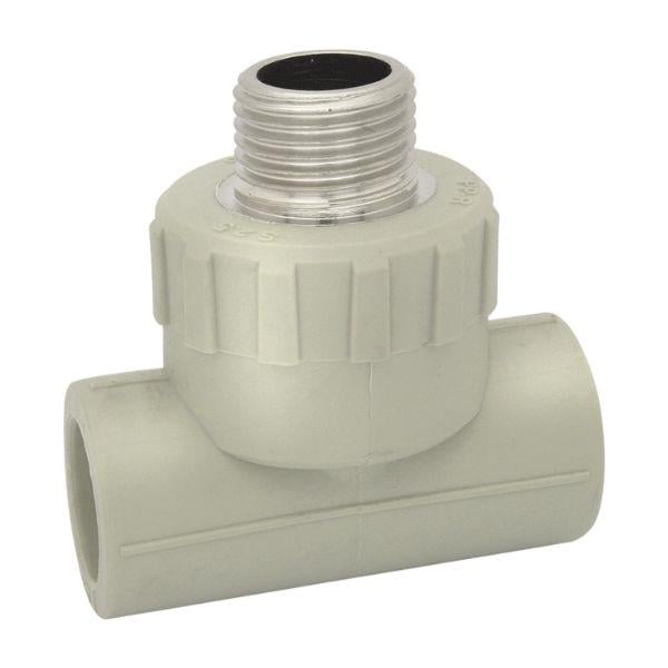 Трійник ППР комбінований з зовнішнім різьбленням Pestan D 25х1/2" Н (10022101)