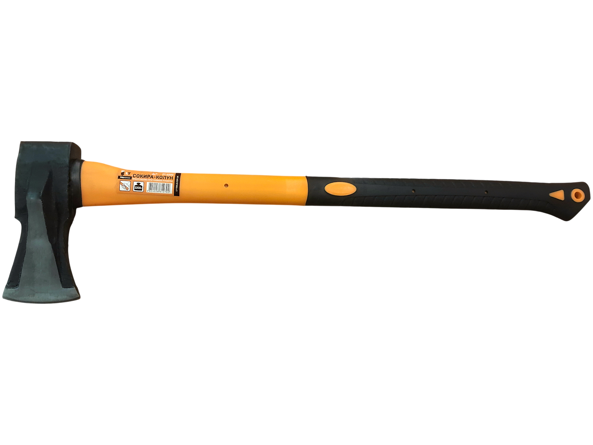Топор-колун LT фибергласовое прорезиненное топорище 2200 г (27-2200)