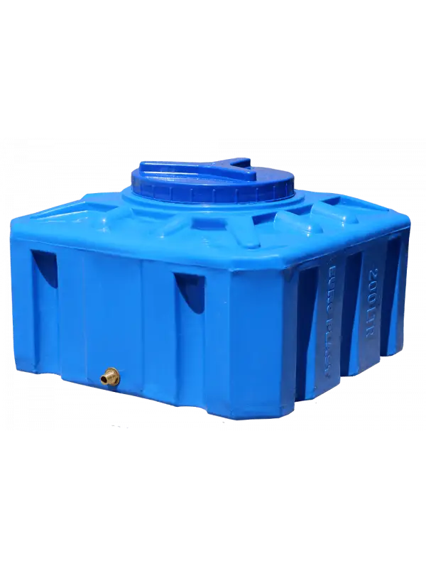 Бак пищевой ЕК200К пластиковый квадратный 200 л 69х69х42 см Синий (14185)