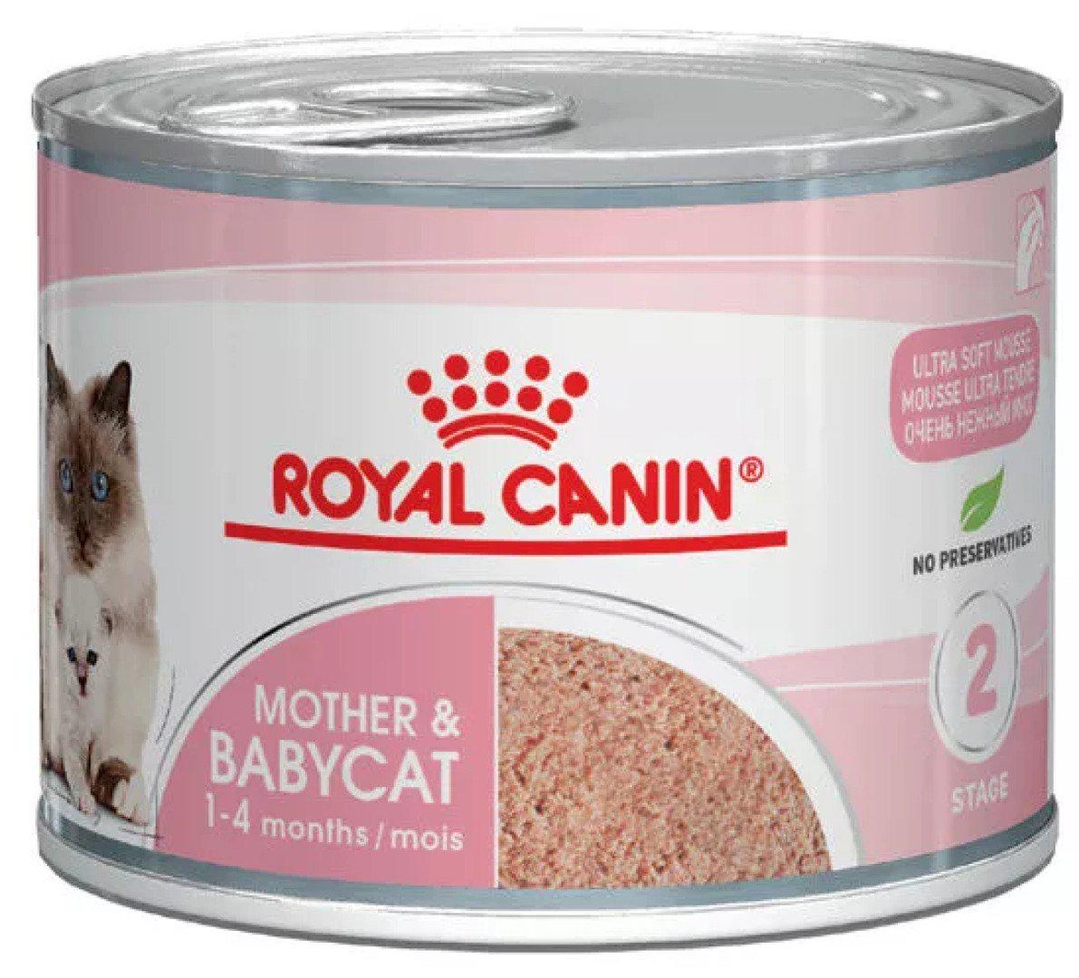Корм вологий для кошенят Royal Canin Mother&Babycat Ultra Soft Mousse 195 г (9003579311660)