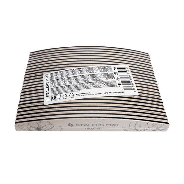 Пилка півмісяць дуга мінеральна STALEKS Pro 40 100/180 грит 25 шт./уп - фото 3 Пилка півмісяць дуга мінеральна STALEKS Pro 40 100/180 грит 25 шт./уп - фото 3