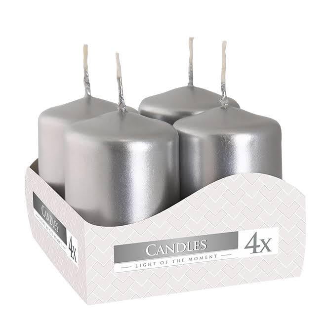 Комплект свечек Bispol Цилиндр 4х6 см 4 шт. (27367)