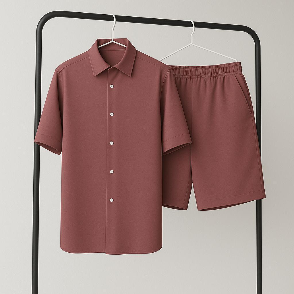 Костюм чоловічий літній Las Vegas повсякденний S Коричневий (Q0058/3/1) - фото 1 Костюм чоловічий літній Las Vegas повсякденний S Коричневий (Q0058/3/1) - фото 1