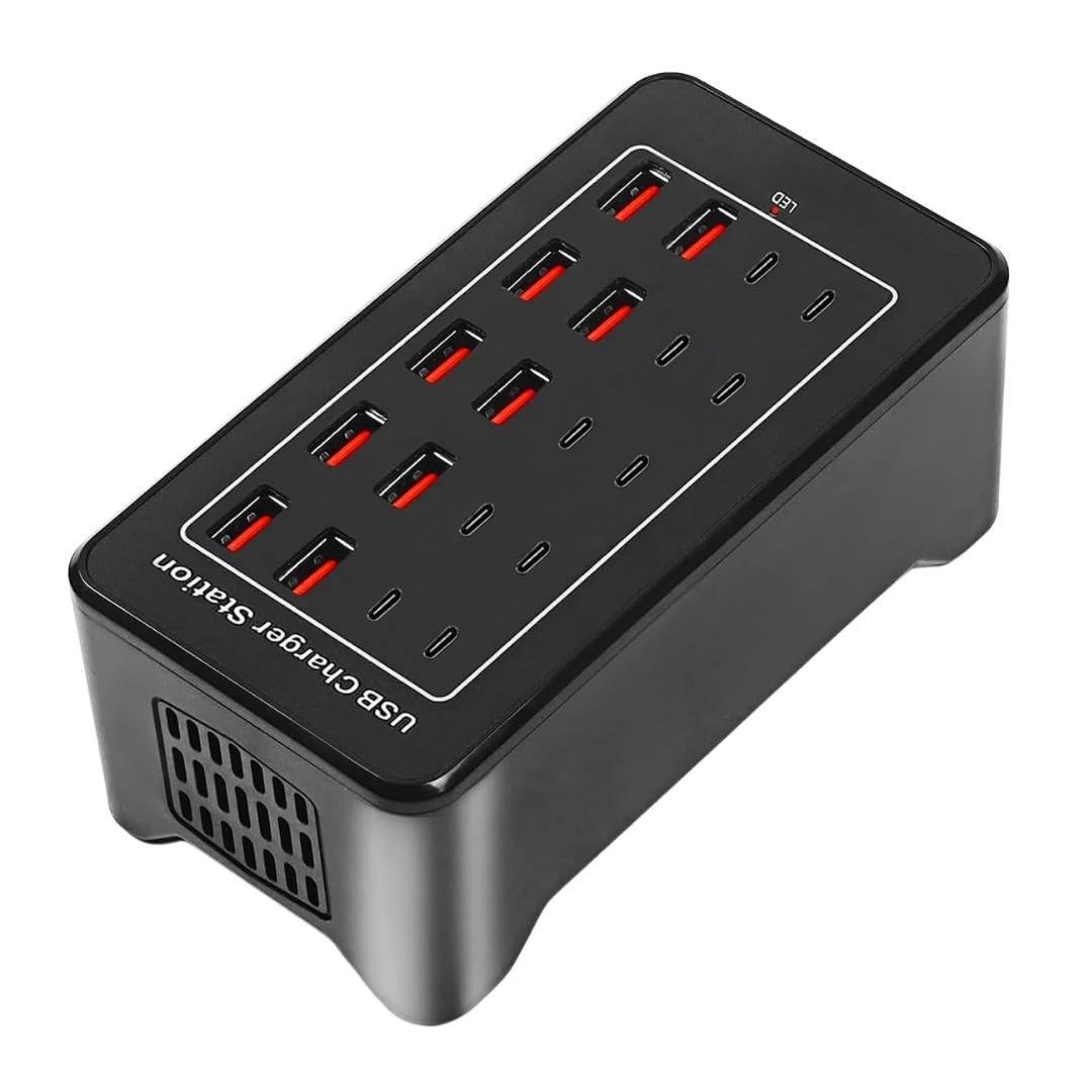 Зарядная станция на 20 портов USB Type-C Bodasan 100 Вт 20 A для смартфонов и планшетов (2467739148) Зарядная станция на 20 портов USB Type-C Bodasan 100 Вт 20 A для смартфонов и планшетов (2467739148)