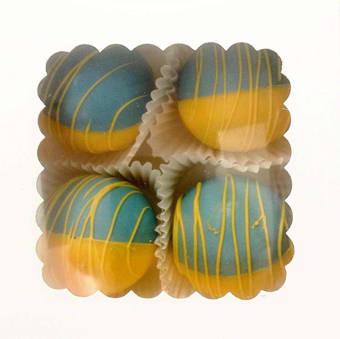 Шоколадные бомбочки Mr.Plum Украина с какао и маршмелоу d 5,5 см 120 г 4 шт. - фото 2 Шоколадные бомбочки Mr.Plum Украина с какао и маршмелоу d 5,5 см 120 г 4 шт. - фото 2