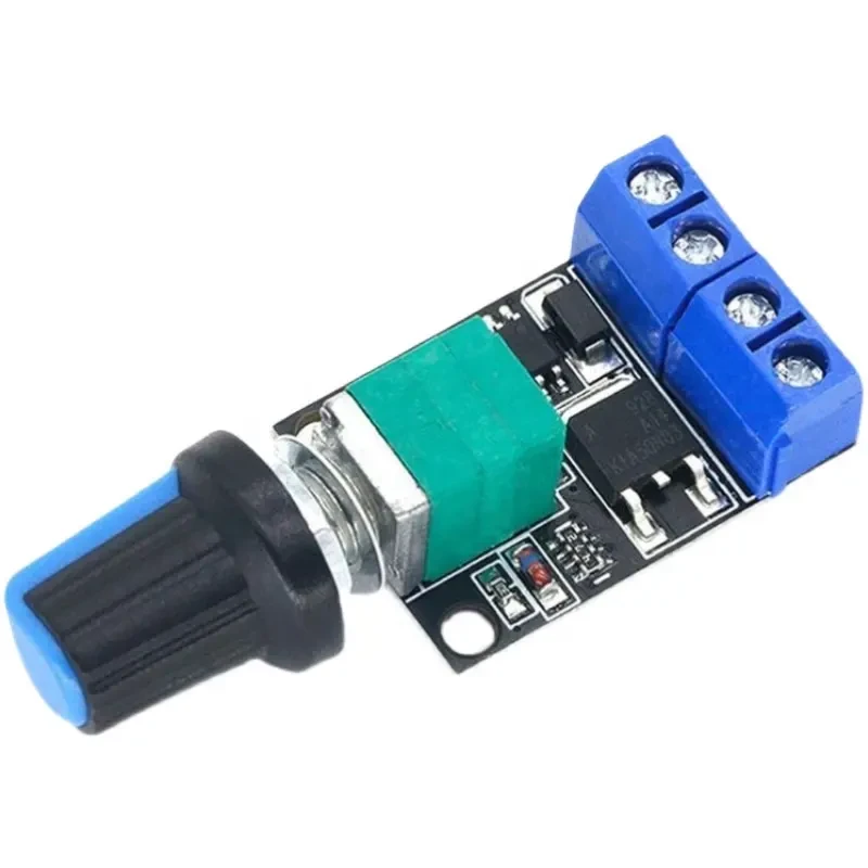 Регулятор скорости мотора Шим DC mini PWM оборотов 0-99% 5-16В 10А - фото 2
