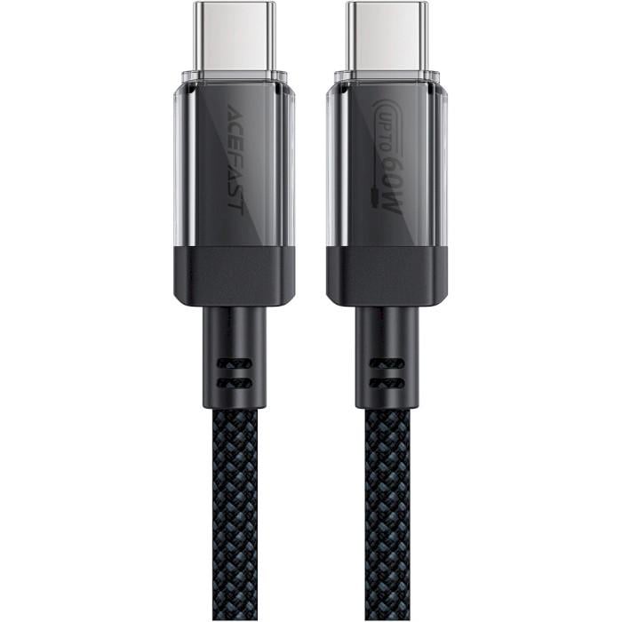 Кабель Acefast C12-03 USB 2.0 USB-C to USB-C 1,2 м 60W 3A Black (6974316283317)