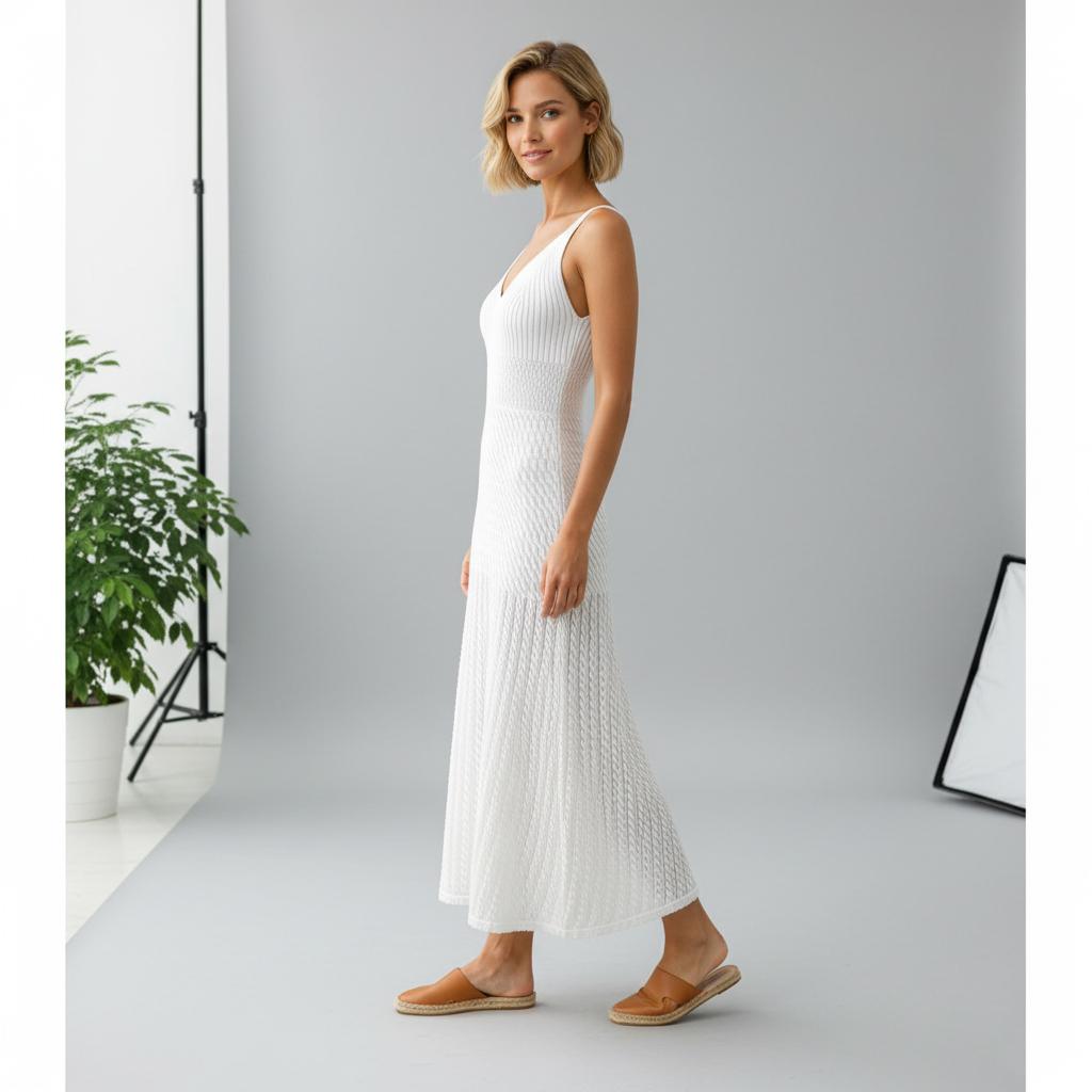 Платье контрасное трикотажное L (MH-38) - фото 7