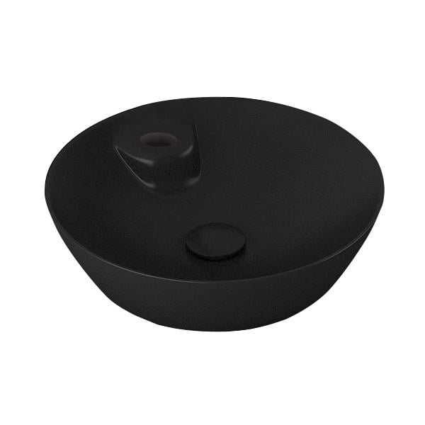 Умывальник накладной DiMARCO DAMA di VENEZIA 450x450 круглый, черный матовый (DM2F001MB)