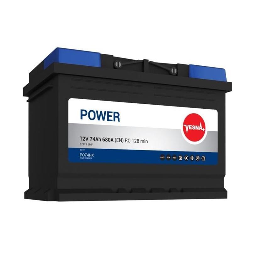 Аккумулятор Vesna Power Euro (0) 74Ah/12V [- +]