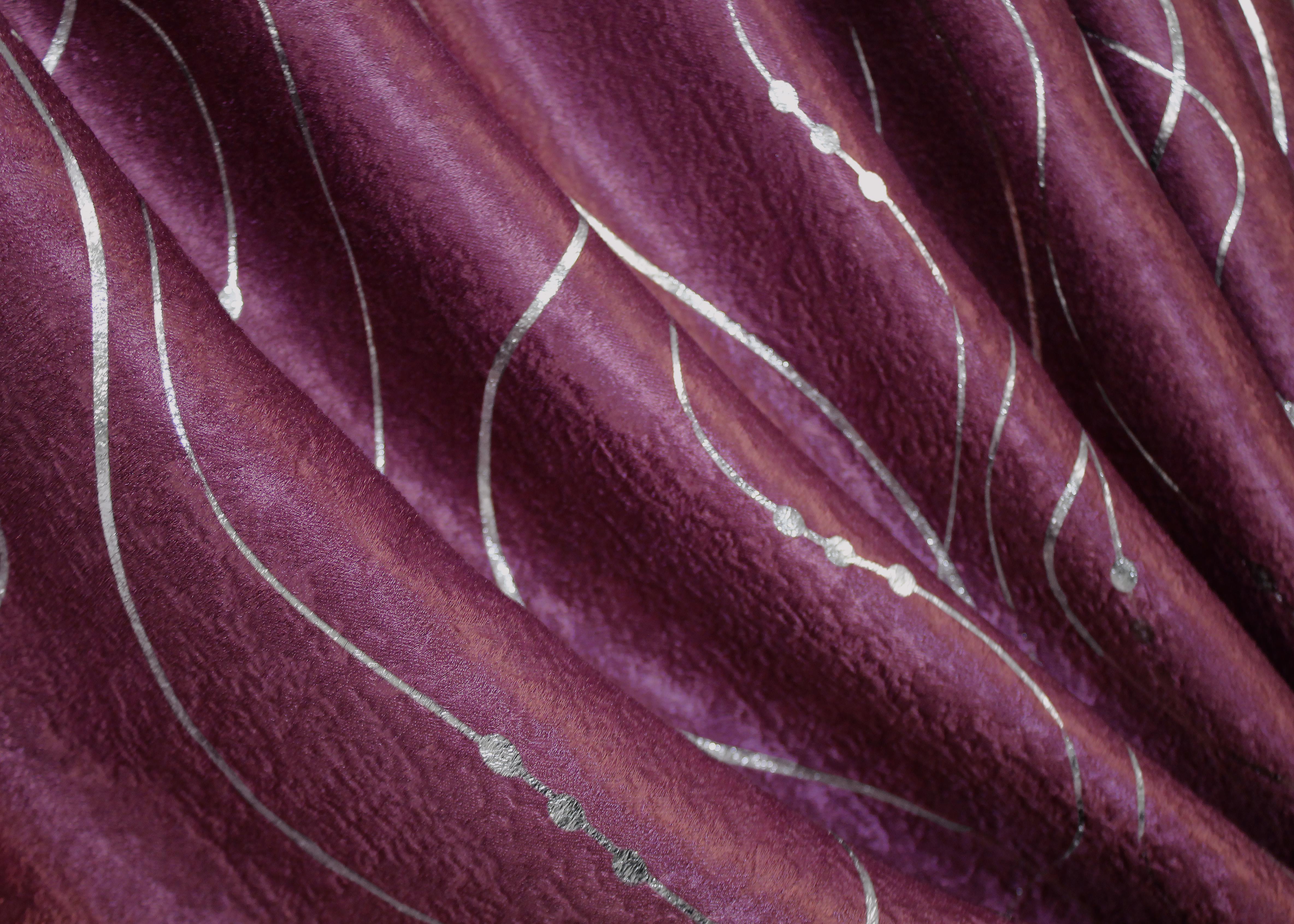 Комплект готовых штор VR-Textil Софт Лиана №459ш 150х270 см 2 шт. Малиновый (30-199) - фото 6 Комплект готовых штор VR-Textil Софт Лиана №459ш 150х270 см 2 шт. Малиновый (30-199) - фото 6