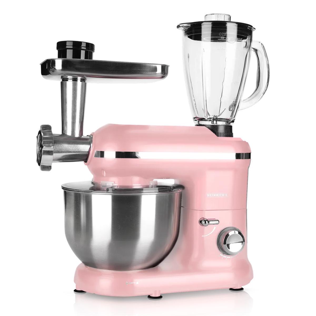 Комбайн кухонный HEINRICH'S HKM 5262 3в1 1300 Вт Розовый