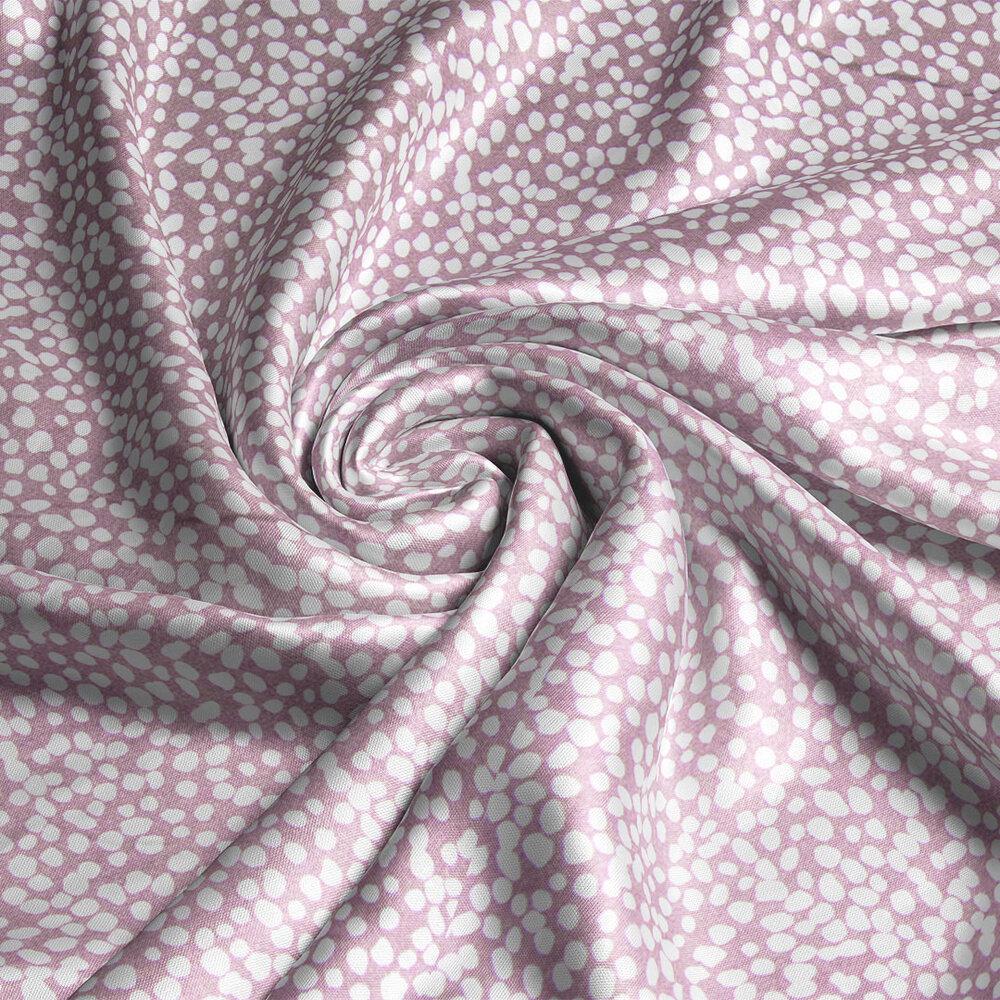 Ткань платья атлас шелк стрейч бисер Пудра (18186)