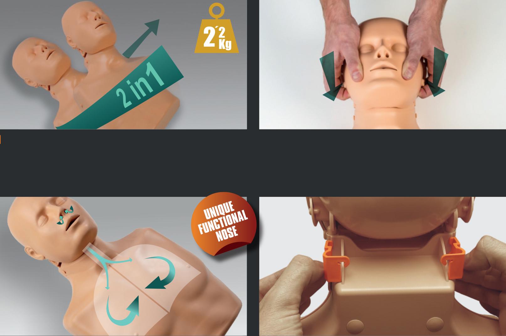 Тренажер для проведення серцево-легеневої реанімації Practiman Plus з електронікою та монітором (26937173) - фото 5 Тренажер для проведення серцево-легеневої реанімації Practiman Plus з електронікою та монітором (26937173) - фото 5