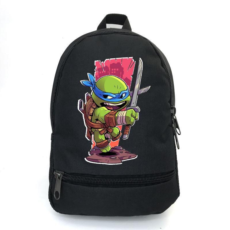 Школьный рюкзак Cappuccino Toys ninja turtle-010 с принтом Черепашки ниндзя 12,5 л Черный (1381809877)