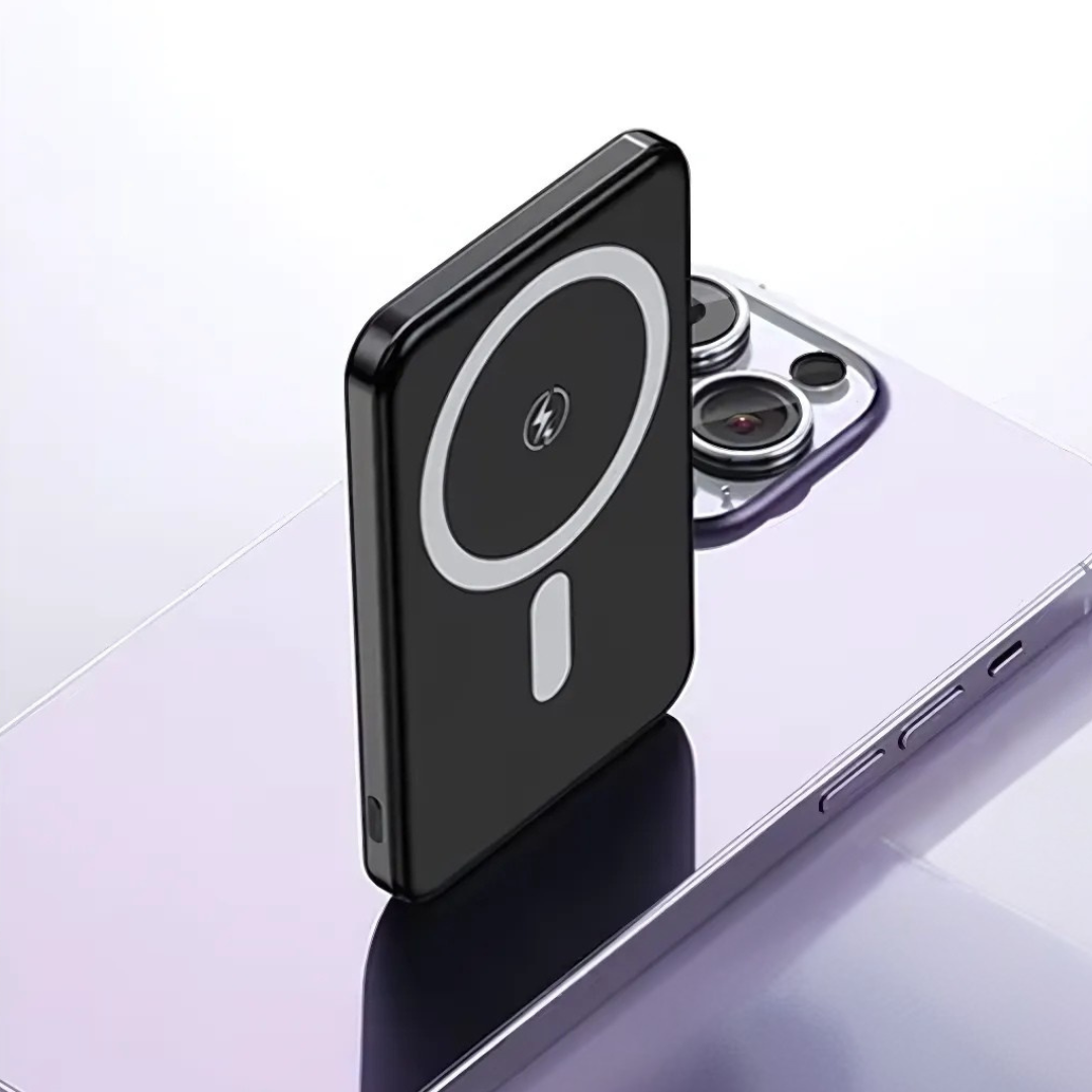 Повербанк магнітний ультратонкий з бездротовою зарядкою 10000 мАг 20 Вт Black (Powerbank_1_Black) - фото 6 Повербанк магнітний ультратонкий з бездротовою зарядкою 10000 мАг 20 Вт Black (Powerbank_1_Black) - фото 6