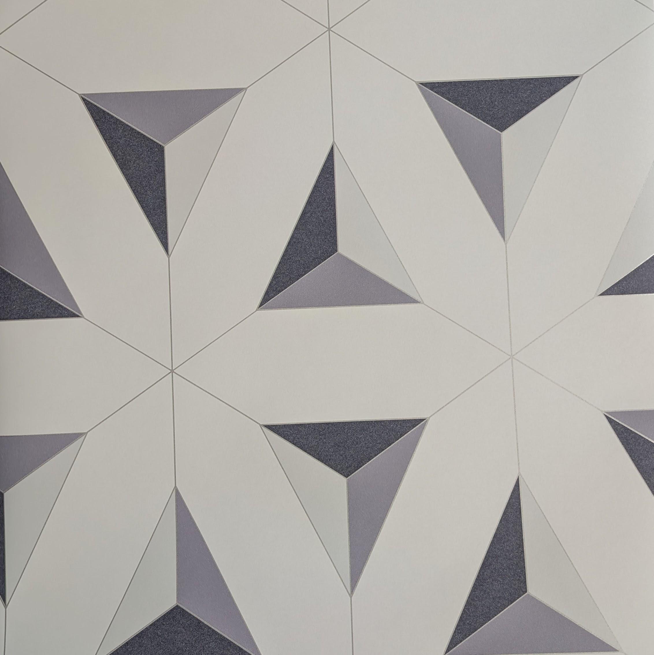 Обои виниловые Decoprint Elisir EL21074 Геометрия на флизелиновой основе 53 см Серый (31119760)