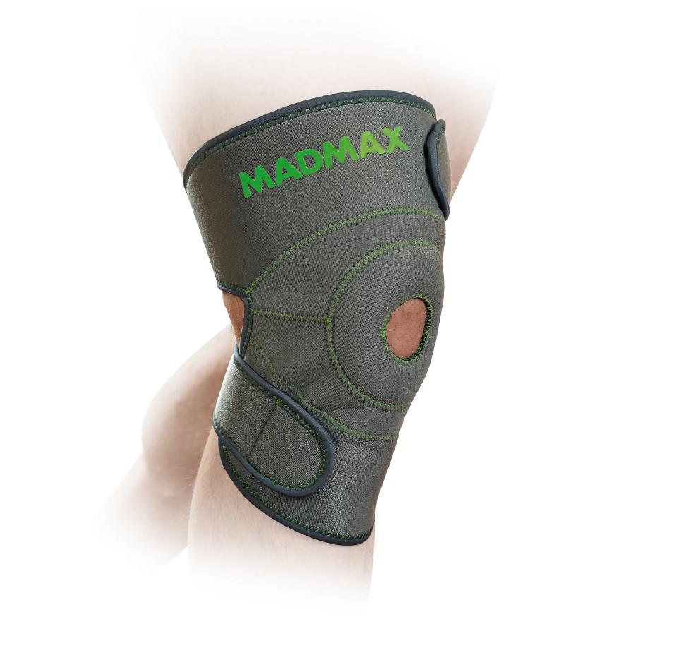 Наколінник MadMax MFA-295 Zahoprene Universal Knee Support 1 шт. Dark Grey/Green (27343088)