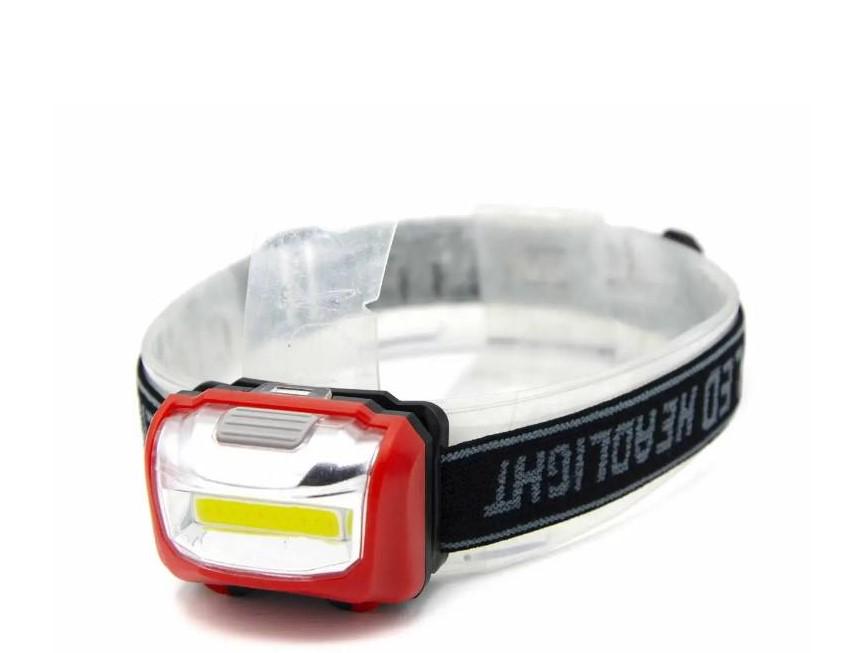 Ліхтар налобний NF-T 835 COB-3 W Червоний