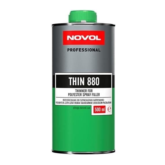 Растворитель для жидкой шпатлевки NOVOL THIN 880 SPRAY FILLER 0,5л