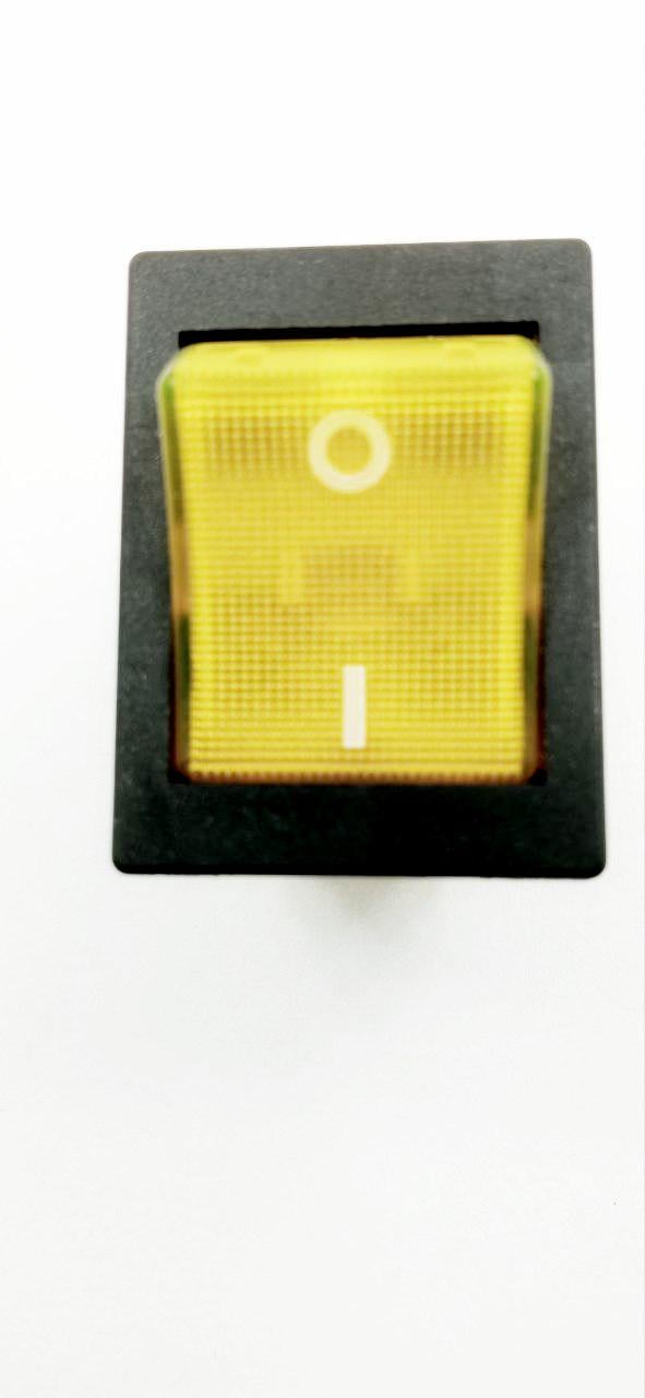 Вимикач KCD4 ON-OFF з підсвіткою 4pin 30A 250V Жовтий (33834)