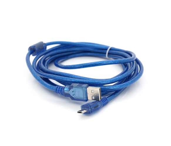 Кабель для передачи данных VOLTRONIC USB 2.0 AM/Miсro 5 pin 3 м Blue (YT-AM/Mc-3B)