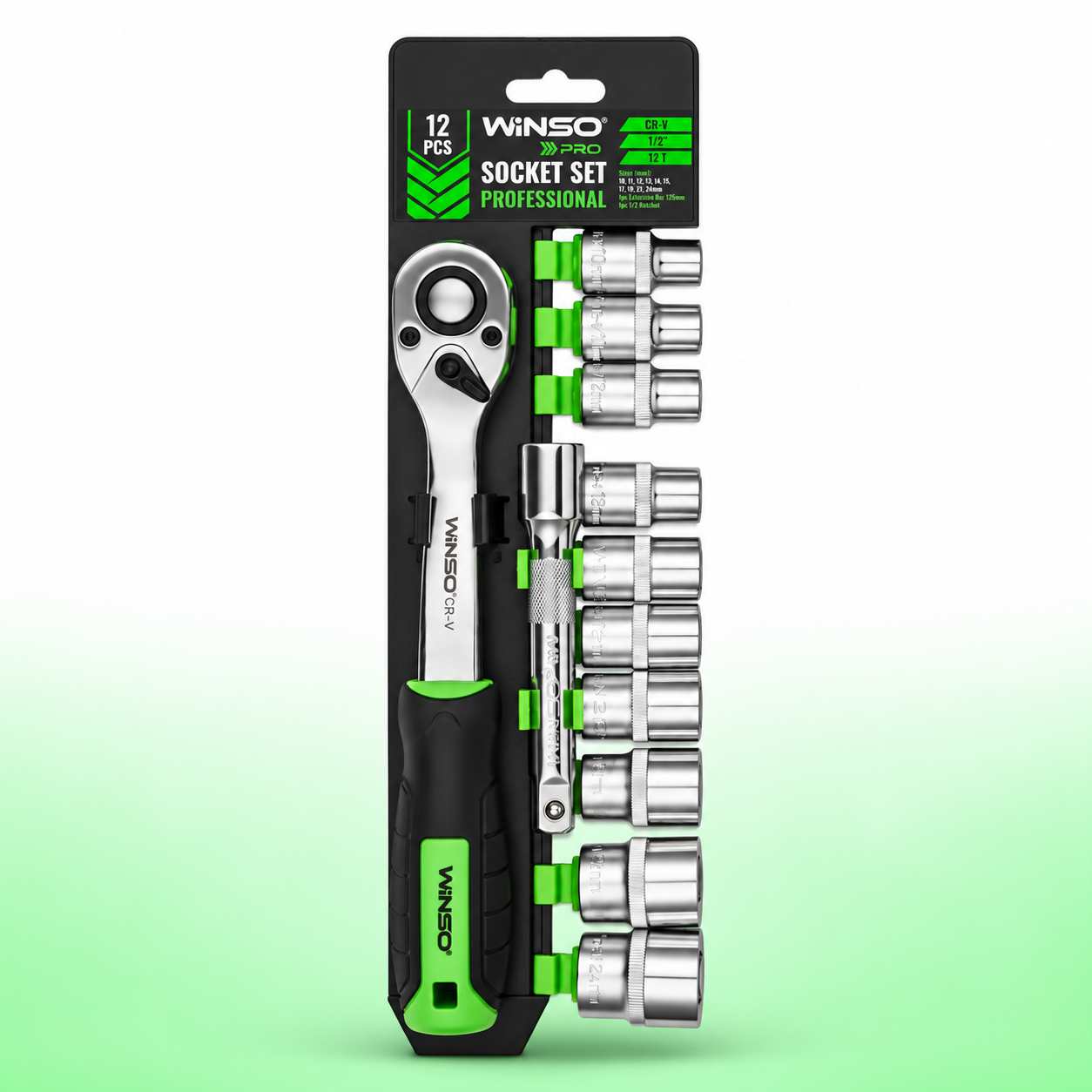 Набір торцевих головок WINSO PRO 1/2" 10-24 мм (wns902012)