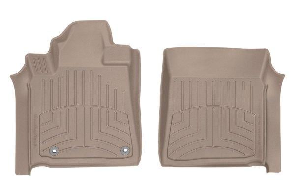 Коврики WeatherTech в салон Toyota Sequoia/Tundra 2012- с бортиком передние 2 шт. Бежевый (454081IM)