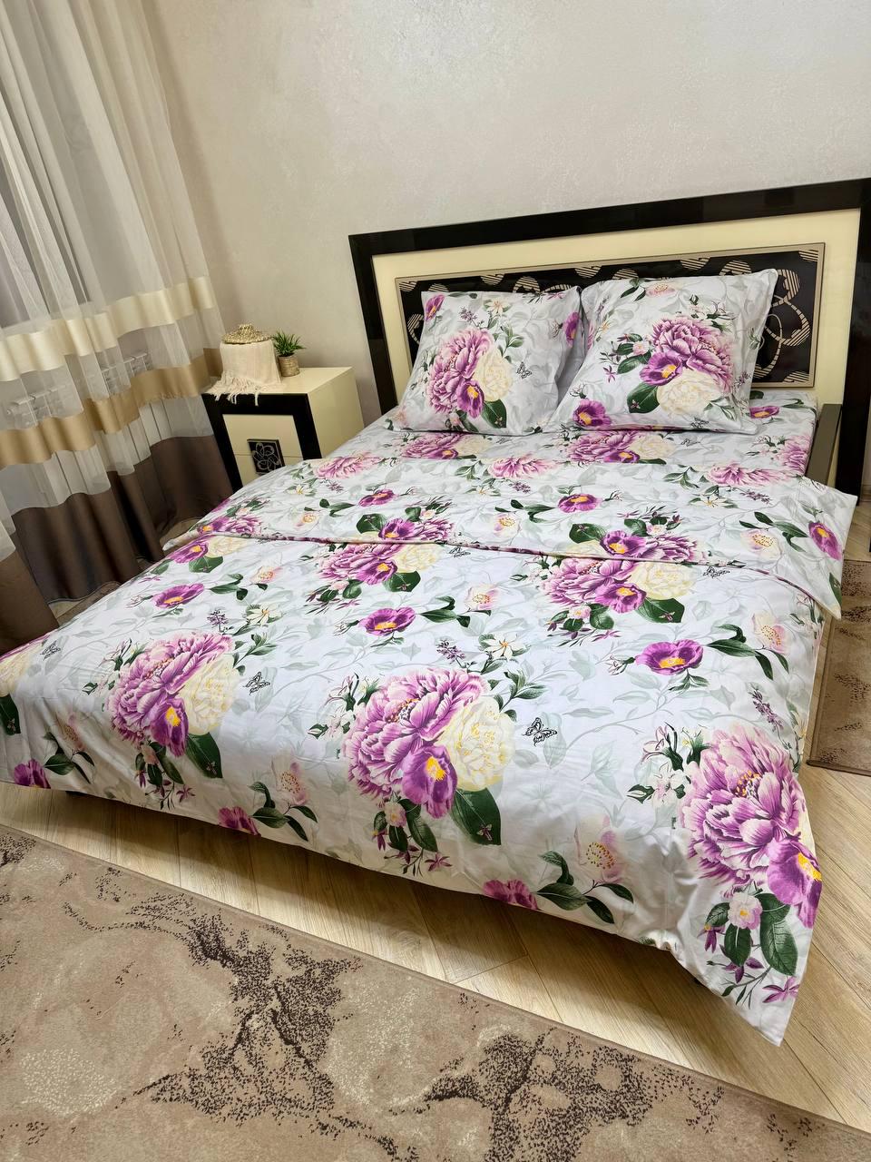 Комплект постельного белья П-1-1 бязь полуторный наволочки 50х70/70х70 см (28540894)